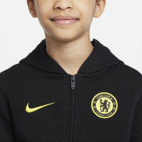 Nike Chelsea NSW Hoodie Full-Zip 2021-2022 Kids Zwart Geel