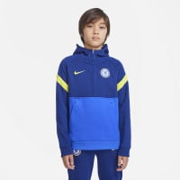 Nike Chelsea Fleece Hoodie Half-Zip 2021-2022 Kids Blauw Geel