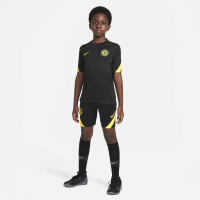 Nike Chelsea Strike Trainingshirt 2021-2022 Kids Zwart Geel