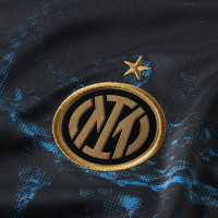 Nike Inter Milan Pre-Match Trainingsshirt 2021-2022 Blauw Zwart Goud