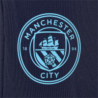 PUMA Manchester City Pre Match Trainingsbroek 2021-2022 Donkerblauw Wit