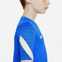 Nike FC Barcelona Strike Trainingshirt 2021-2022 Kids Blauw Lichtgrijs