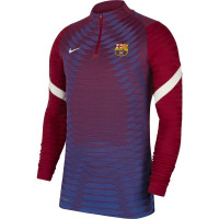 Nike FC Barcelona Elite Drill Trainingstrui 2021-2022 Rood Blauw Lichtgrijs