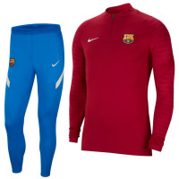 Nike FC Barcelona Strike Drill Trainingspak 2021-2022 Kids Rood Blauw