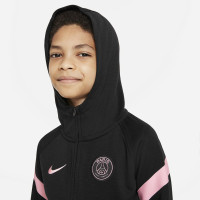 Nike Paris Saint Germain Fleece Hoodie Half-Zip 2021-2022 Kids Zwart Roze