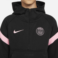 Nike Paris Saint Germain Fleece Hoodie Half-Zip 2021-2022 Kids Zwart Roze