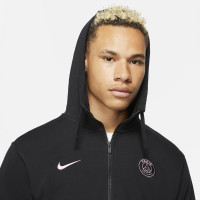 Nike Paris Saint Germain French Terry Hoodie Full-Zip 2021-2022 Zwart Roze
