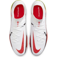 Nike Phantom GT 2 Pro DF Gras Voetbalschoenen (FG) Wit Rood Geel