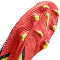 Nike Phantom GT 2 Pro DF Gras Voetbalschoenen (FG) Wit Rood Geel