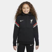 Nike Liverpool Fleece Hoodie Half-Zip 2021-2022 Kids Zwart Rood