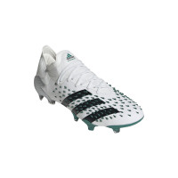 adidas Predator Freak.1 Low Gras Voetbalschoenen (FG) Wit Zwart Groen