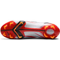 Nike Mercurial Superfly 8 Elite CR7 Gras Voetbalschoenen (FG) Rood Grijs Zwart Oranje