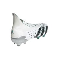 adidas Predator Freak+ Gras Voetbalschoenen (FG) Wit Zwart Groen