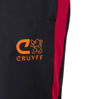 Cruyff Corner Trainingspak Kids Zwart Bordeauxrood