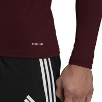 adidas Team Base Ondershirt Lange Mouwen Bordeaux Rood