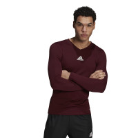 adidas Team Base Ondershirt Lange Mouwen Bordeaux Rood