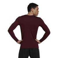adidas Team Base Ondershirt Lange Mouwen Bordeaux Rood