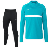 Nike Academy 21 Trainingspak Turquoise Zwart