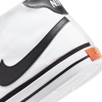 Nike Court Legacy Canvas Mid Sneakers Wit Zwart Oranje