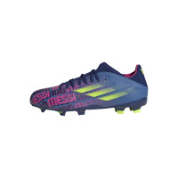 adidas X Speedflow Messi.3 Gras Voetbalschoenen (FG) Kids Blauw Roze Geel