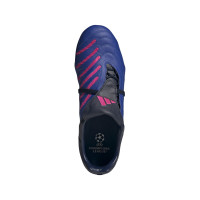 adidas Predator Pulse Gras Voetbalschoenen (FG) Blauw Zilver Roze