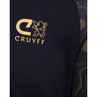 Cruyff Corner Trainingspak Zwart Goud Bruin