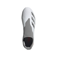 adidas Predator Freak.3 LL Gras Voetbalschoenen (FG) Wit Grijs Rood