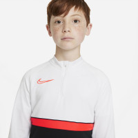 Nike Academy 21 Trainingstrui Kids Zwart Wit Felrood