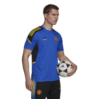 adidas Manchester United Trainingsshirt Europees 2021-2022 Blauw