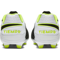 Nike Tiempo Legend 8 Academy Gras / Kunstgras Voetbalschoenen (MG) Zwart Zwart Wit Kids