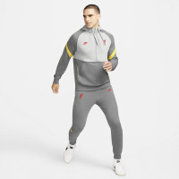 Nike Liverpool Travel Fleece Trainingsbroek 2021-2022 Grijs Geel Rood