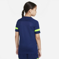 Nike Academy 21 Trainingsshirt Kids Blauw Geel