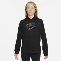 Nike KM Training Hoodie Kids Zwart Felrood