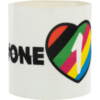 One Love Aanvoerdersband Wit Multicolor