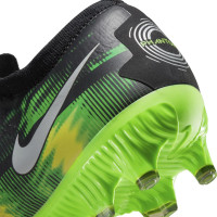 Nike Phantom GT2 Pro Gras Voetbalschoenen (FG) Zwart Grijs Groen