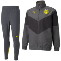 PUMA Borussia Dortmund Pre Match Trainingspak 2021-2022 Donkergrijs