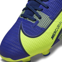 Nike Mercurial Superfly 8 Academy Gras / Kunstgras Voetbalschoenen (MG) Blauwpaars Geel Zwart