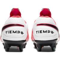 Nike Tiempo Legend 8 Elite Ijzeren-Nop Voetbalschoenen (SG) Anti Clog Roze Wit Zwart