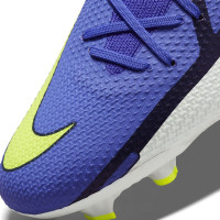 Nike Phantom GT2 Pro Gras Voetbalschoenen (FG) Paars Geel Grijs Zwart