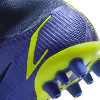 Nike Mercurial Superfly 8 Elite Kunstgras Voetbalschoenen (AG) Blauw Geel Zwart