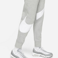 Nike Sportswear Tech Fleece Joggingbroek Swoosh Grijs Wit