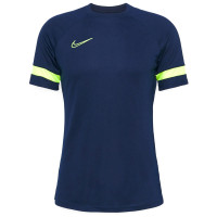 Nike Academy 21 Trainingsshirt Blauw Geel