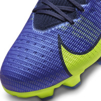 Nike Mercurial Superfly 8 Pro Gras Voetbalschoenen (FG) Blauwpaars Geel Zwart