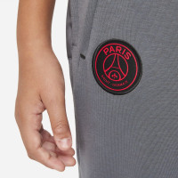 Nike Paris Saint Germain Travel Fleece Trainingsbroek 2021-2022 Kids Donkergrijs Zwart Rood
