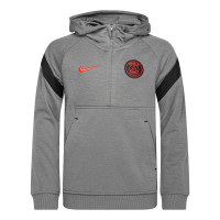 Nike Paris Saint Germain Travel Fleece Trainingspak 2021-2022 Kids Donkergrijs Rood