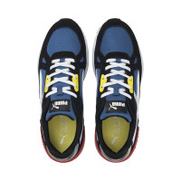 PUMA Graviton Pro Sneakers Zwart Wit Blauw Geel