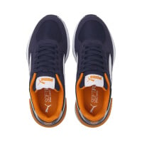 PUMA Graviton Sneakers Kids Donkerblauw Wit Oranje