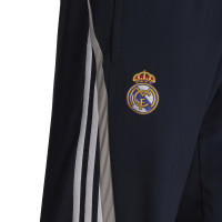 adidas Real Madrid Woven Trainingspak 2021-2022 Wit Donkerblauw