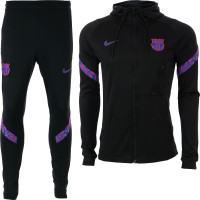 Nike FC Barcelona Strike Hoodie Trainingspak 2021-2022 Zwart Roze Blauw