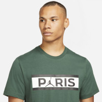 Nike Paris Saint Germain T-shirt Jordan Groen Wit